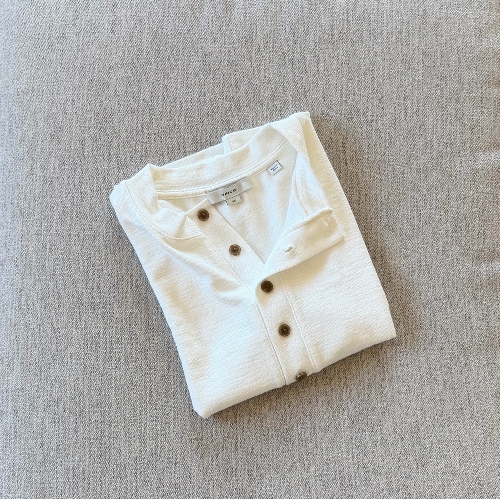 Vince Elbow-Sleeve Henley